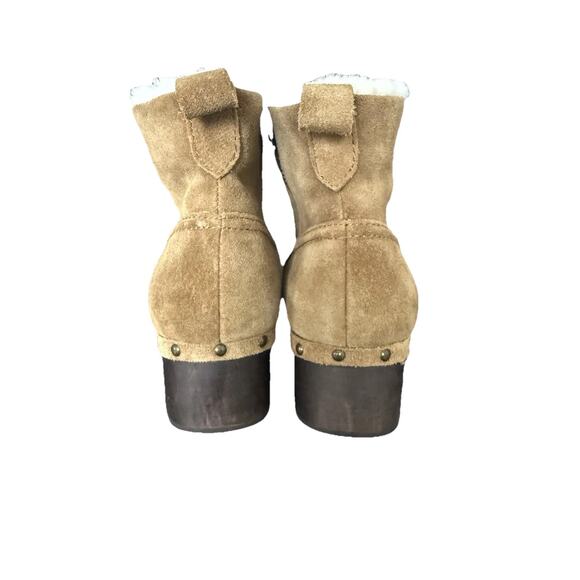 Madewell Toffee The Marceline Clog Boot in Shearling Size 8 - Picture 4 of 9